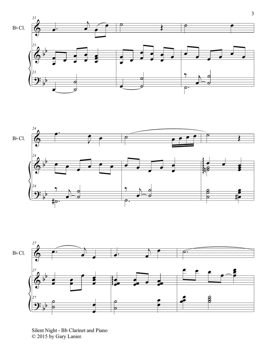 CHRISTMAS CLARINET (6 Christmas songs for Bb Clarinet & Piano with Score/Parts) image number null