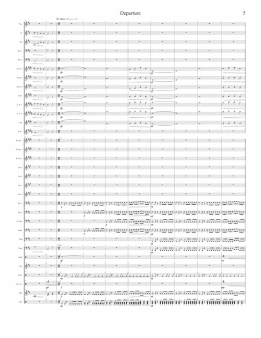 Departure and Initiation Concert Band scores gallery preview page 5
