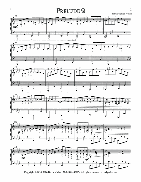 Prelude 2 from "Book of Preludes: 1-15 for Piano" image number null