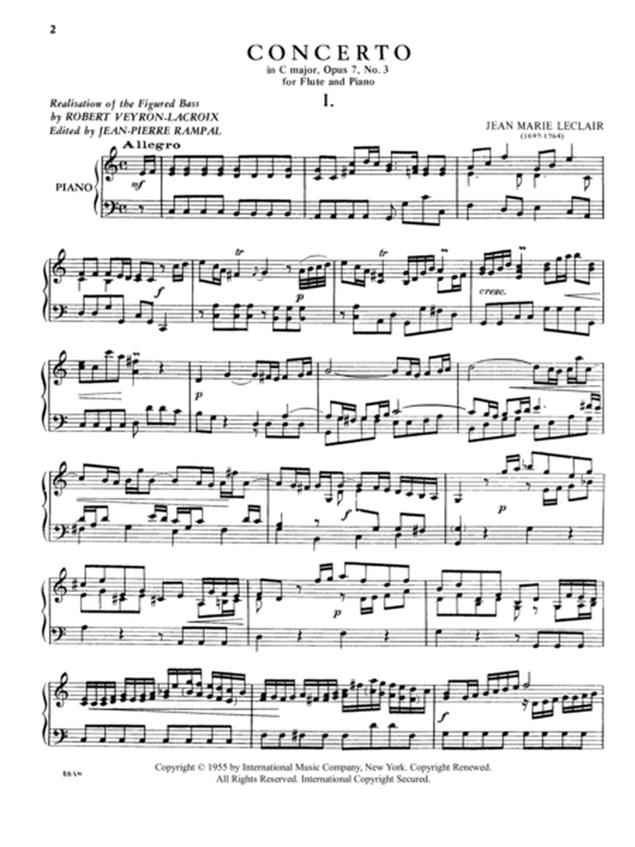 Concerto In C Major, Opus 7, No. 3