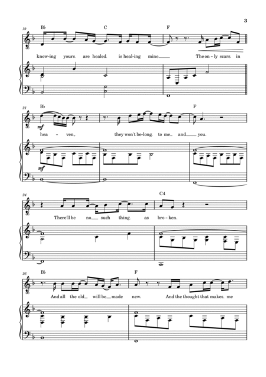 Scars In Heaven Voice scores gallery preview page 4