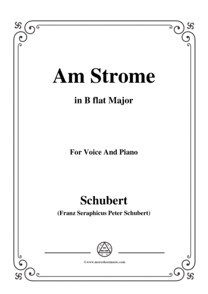 Schubert-Am Strome,Op.8 No.4,in B flat Major,for Voice&Piano image number null