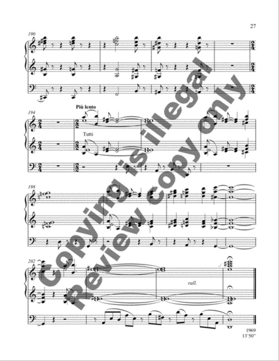 Sonata Festiva (Organ Sonata VII) Organ scores gallery preview page 14