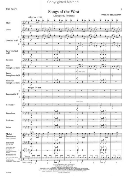 Songs of the West (A Rhapsody for Band)