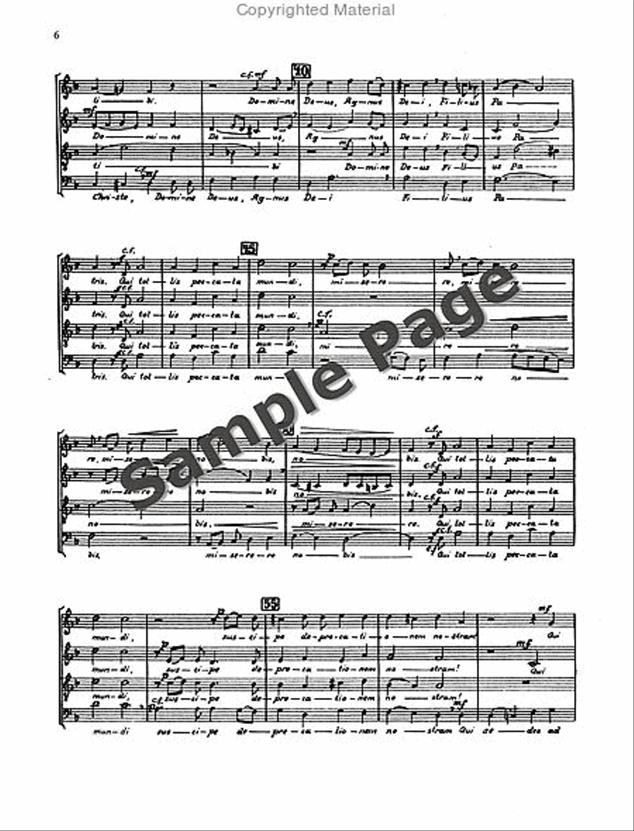 Mass in D Minor Mass in D Minor 4-Part scores gallery preview page 7