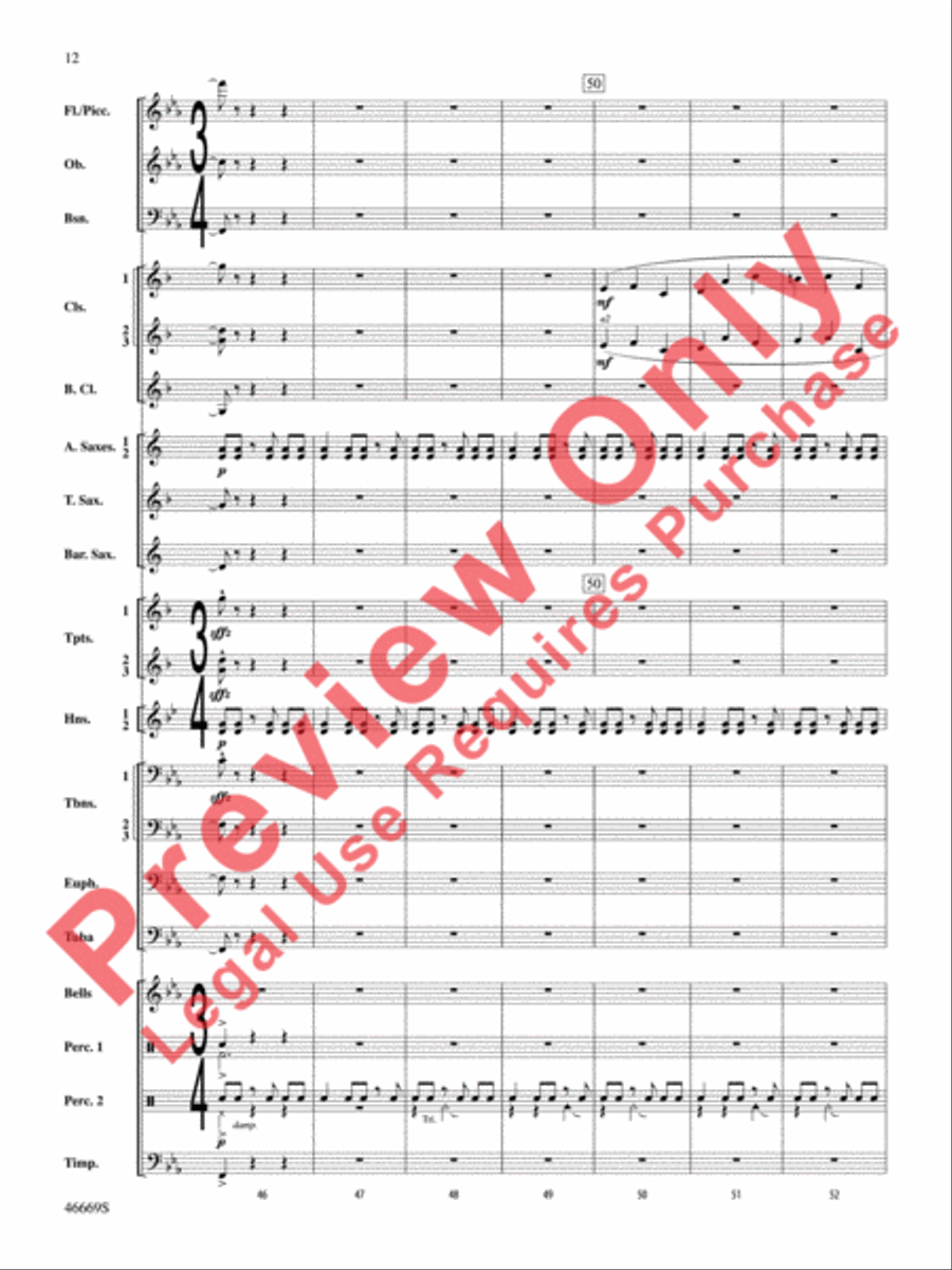 Oracles of the Sirocco Concert Band scores gallery preview page 13