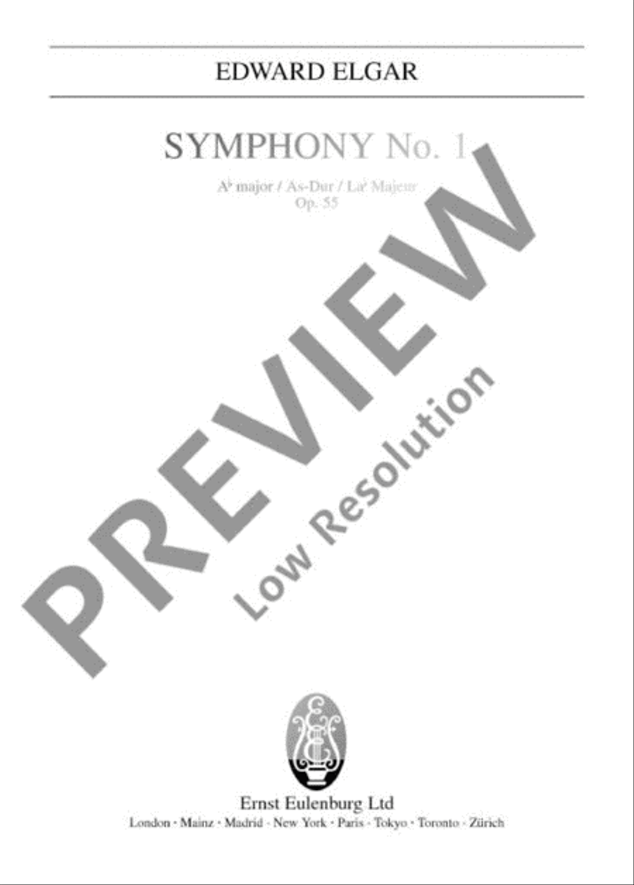 Symphony No. 1 Ab major Orchestra scores gallery preview page 2