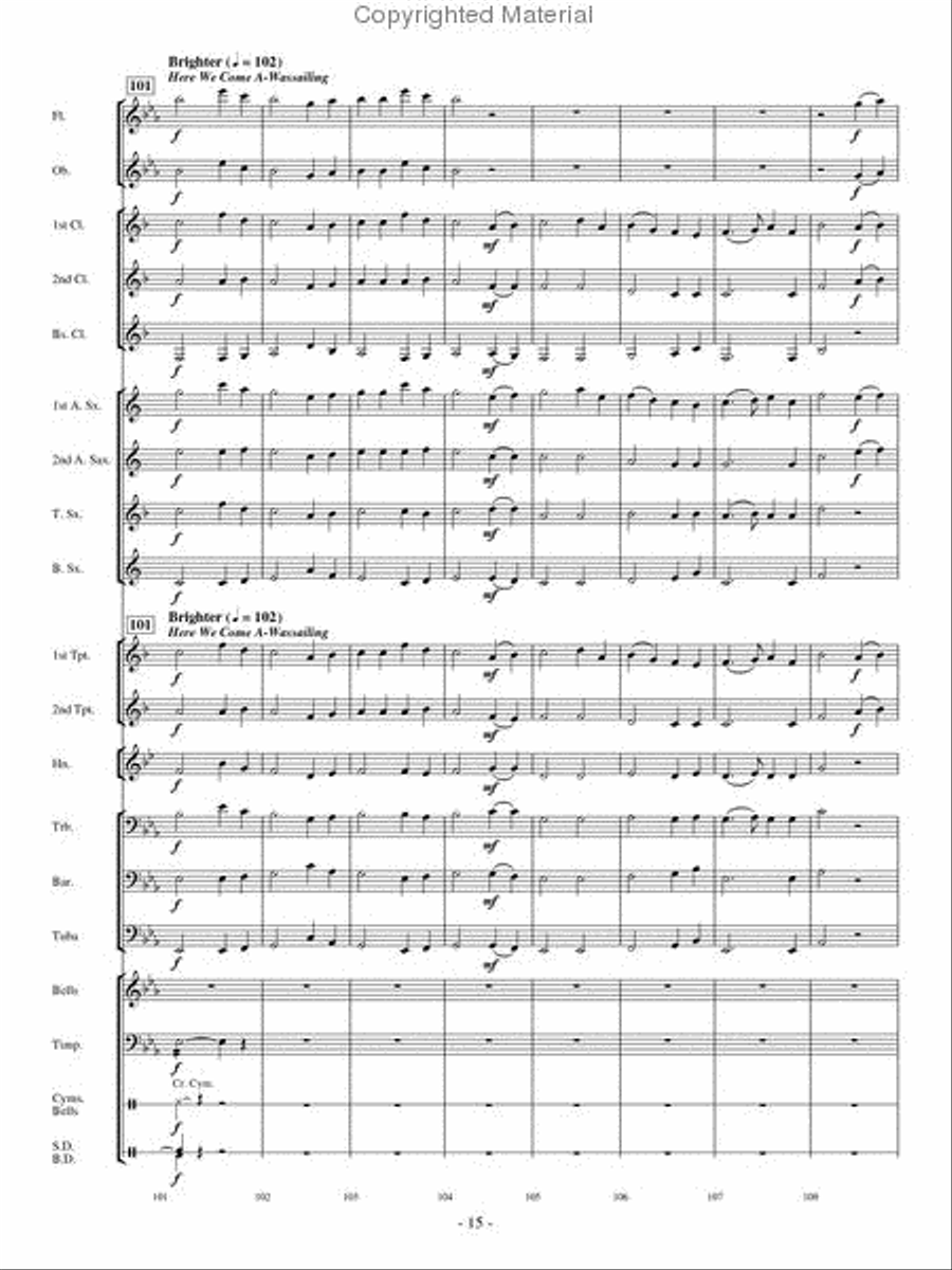 A Christmas Collage A Christmas Collage Concert Band scores gallery preview page 14
