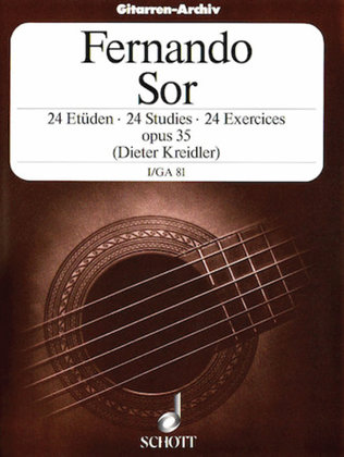 Book cover for 24 Etudes, Op. 35