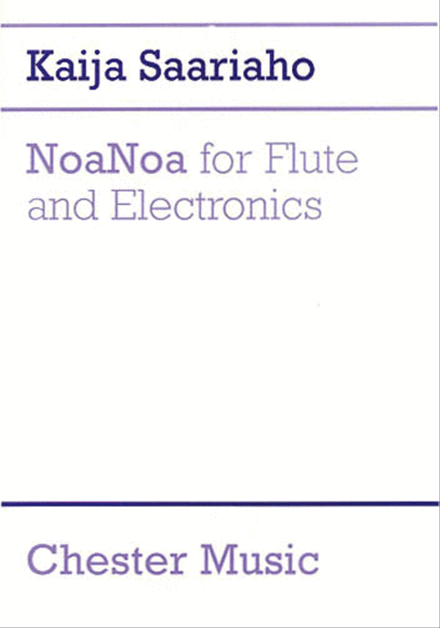 NoaNoa for Flute and Electronics Flute Solo scores gallery preview page 1