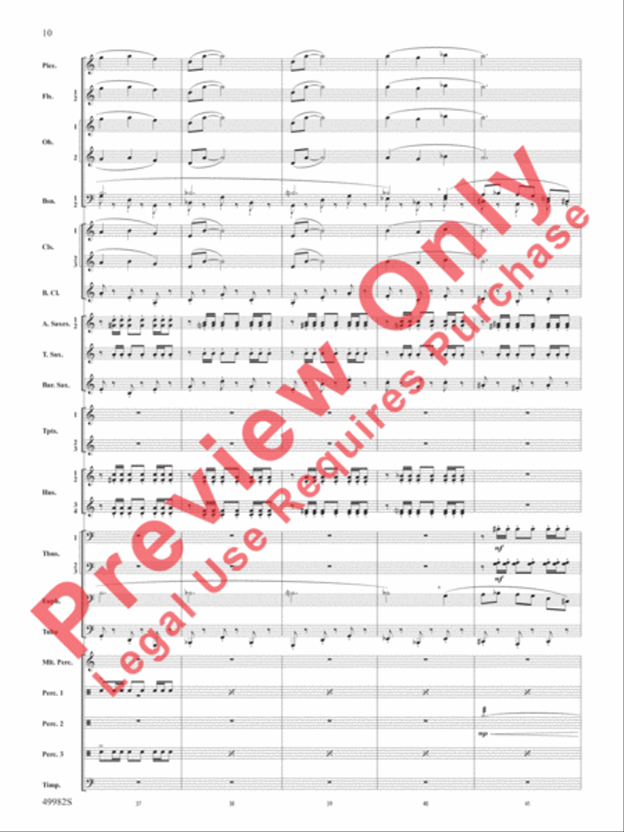 Midnight Ride Concert Band scores gallery preview page 11
