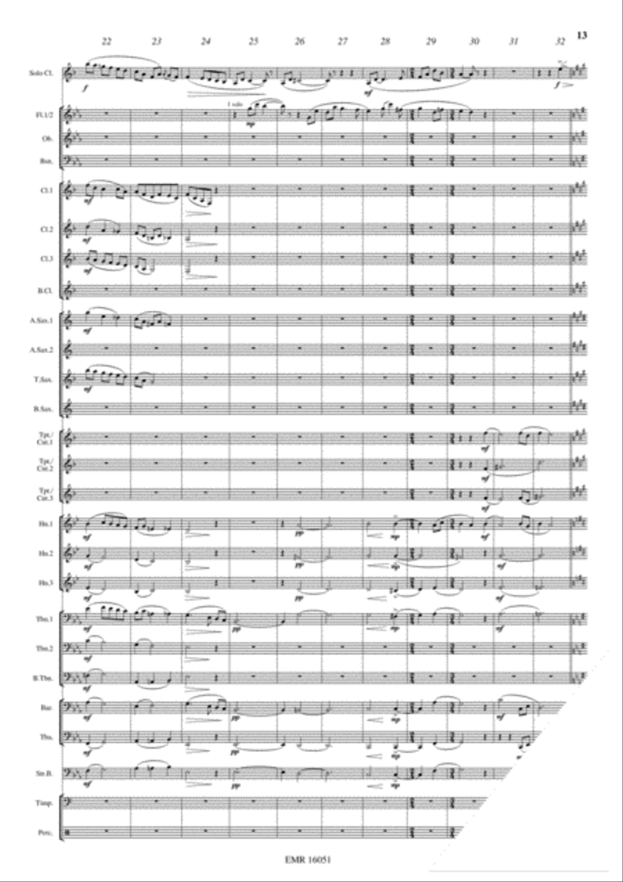 Japanese Folksongs Concert Band scores gallery preview page 10