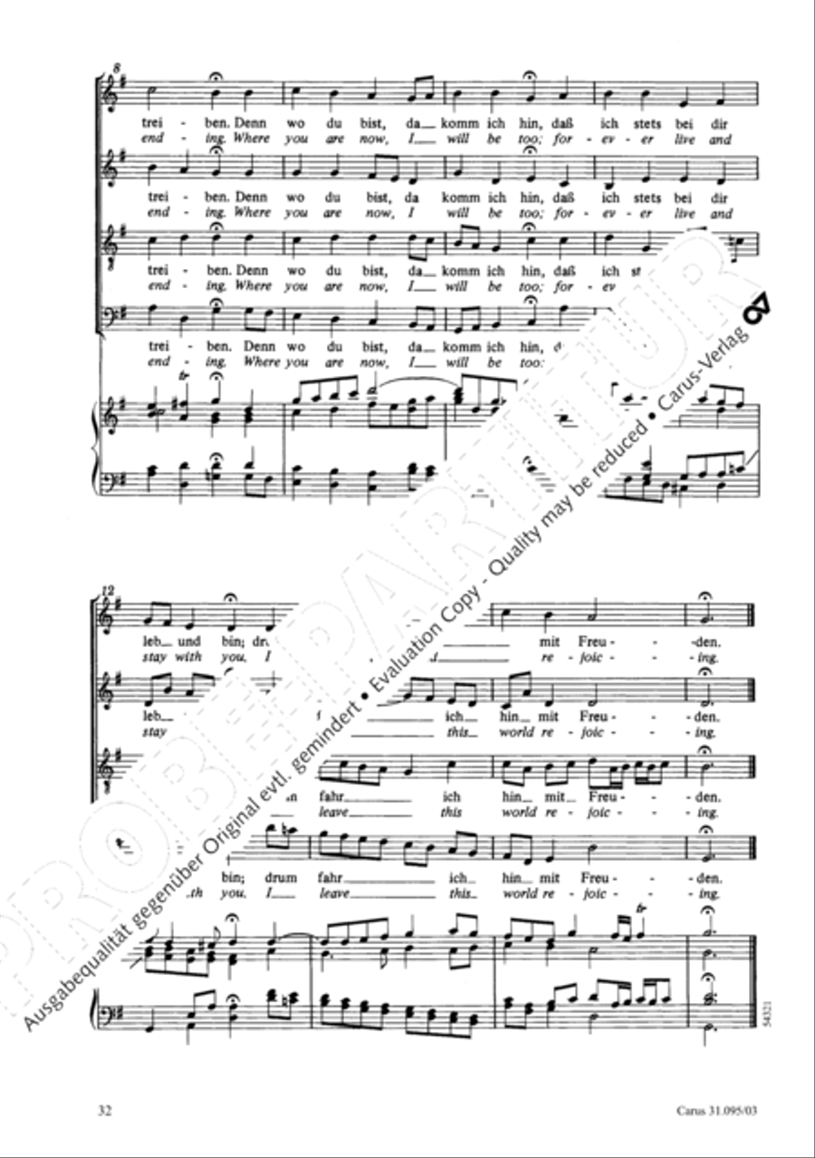 For me to live is Jesus (Christus, der ist mein Leben) STB scores gallery preview page 33