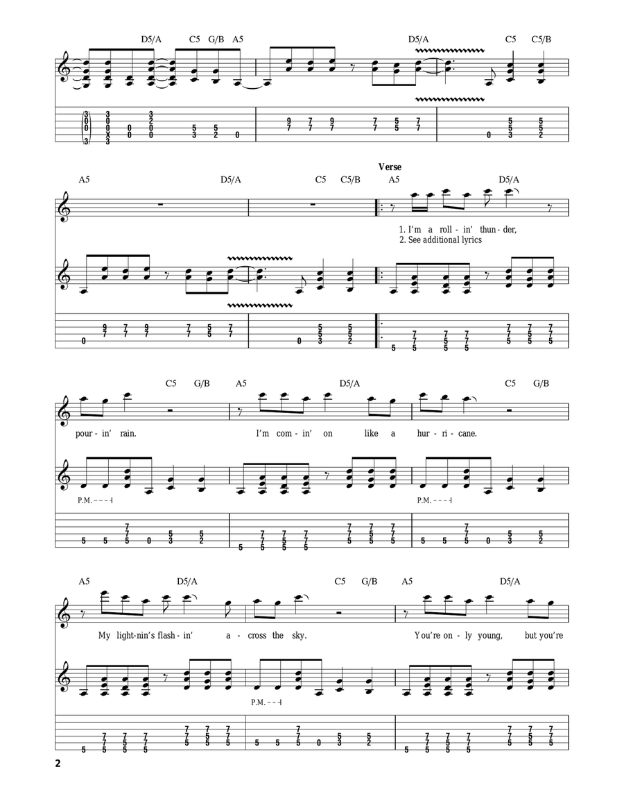 Hells Bells Acoustic Guitar scores gallery preview page 2