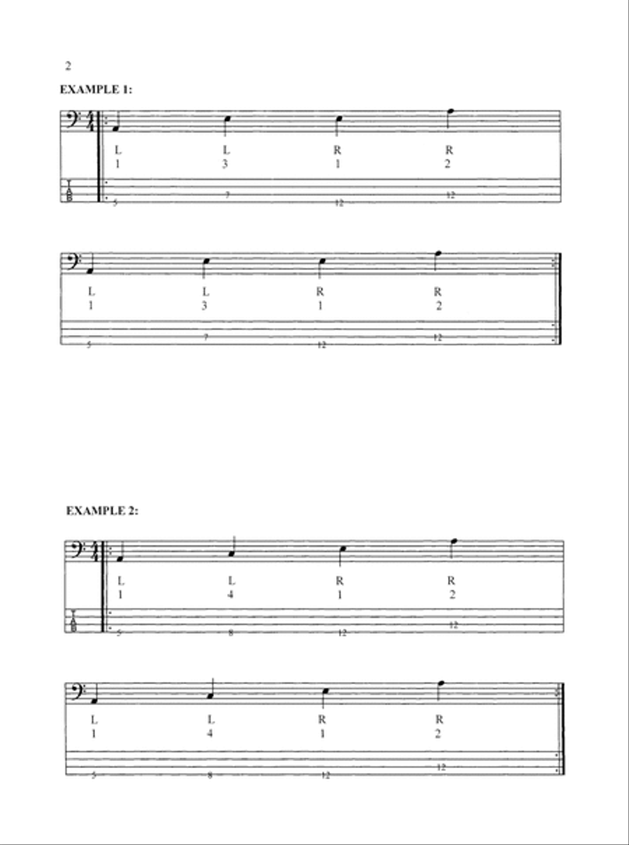 50 Two-Hand Tapping Workouts for Electric Bass Bass Guitar scores gallery preview page 3