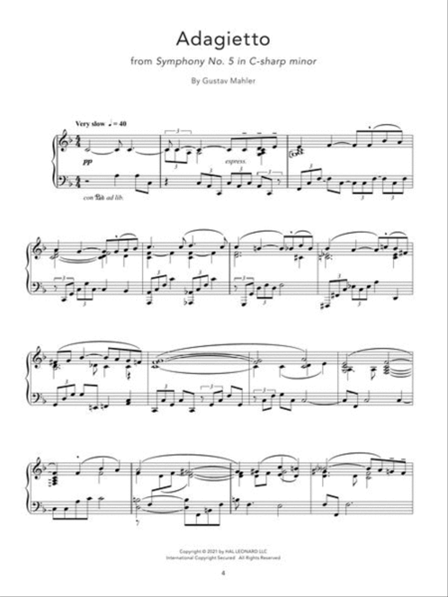 Peaceful Classical Piano Solos Piano Solo scores gallery preview page 4