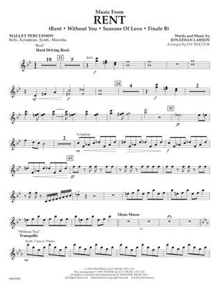 Music from Rent (arr. Jay Bocook) - Mallet Percussion