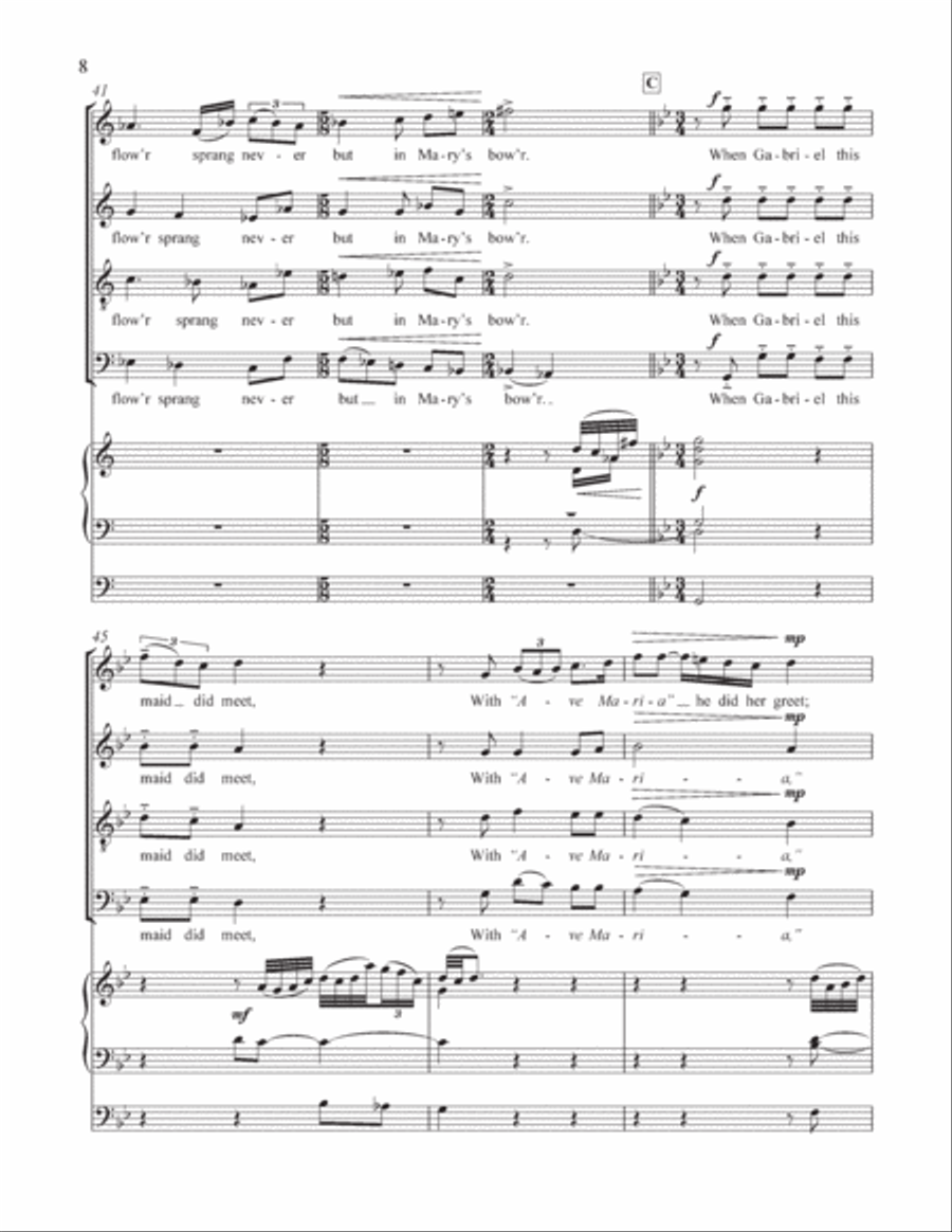 There is a flow'r 4-Part scores gallery preview page 8