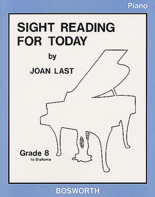Book cover for Sight Reading For Today: Piano Grade 8 To Diploma