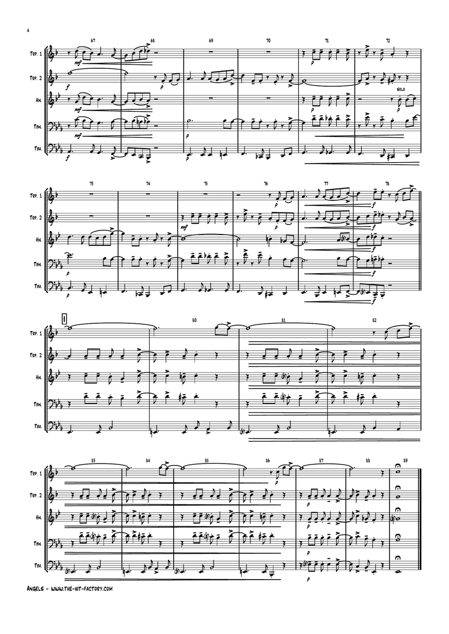 White Christmas Brass Ensemble scores gallery preview page 4