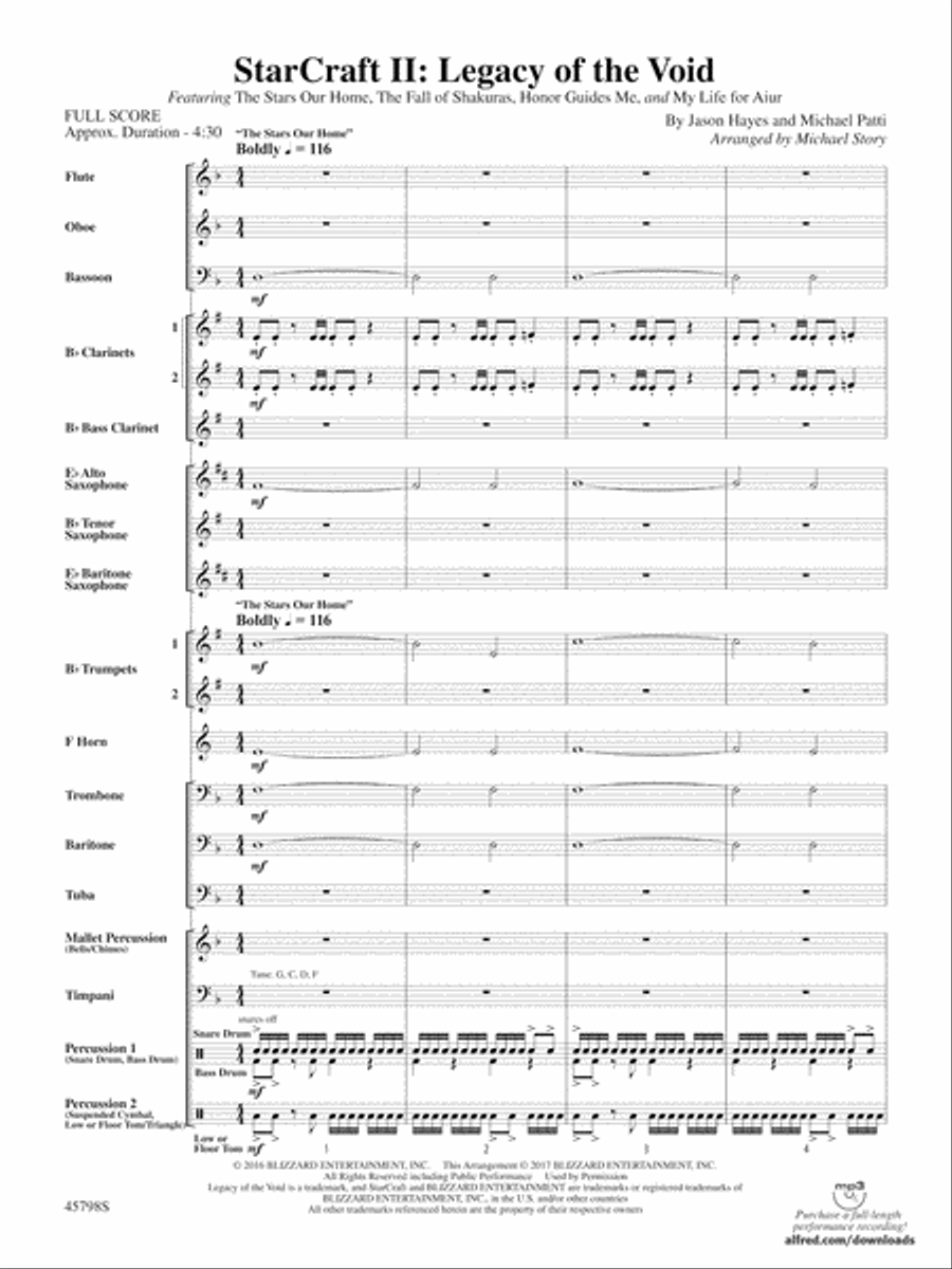Starcraft II: Legacy of the Void: Score Concert Band scores gallery preview page 2