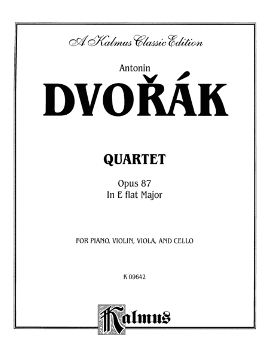 Quartet in E-flat Major, Op. 87 Small Ensemble scores gallery preview page 2