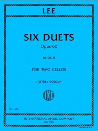 Book cover for Six Duets, Opus 60, Book Ii