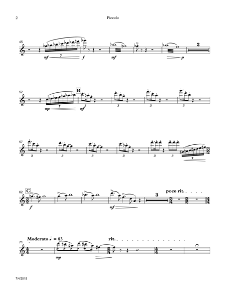Orbit: A Symphonic Fantasy Full Orchestra scores gallery preview page 2