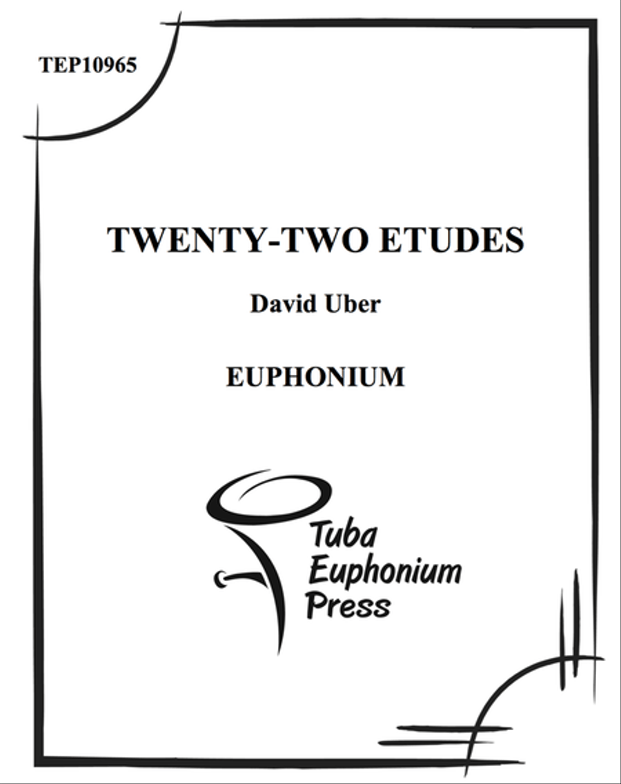 Twenty-Two Etudes Euphonium scores gallery preview page 1