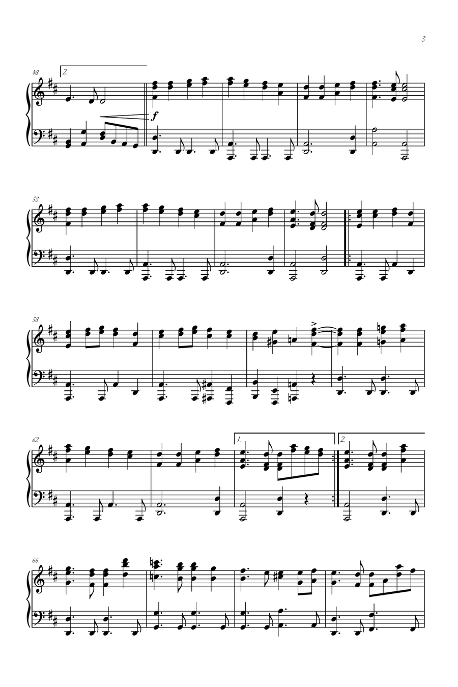 Choral from Symphony 9 Piano Solo scores gallery preview page 3