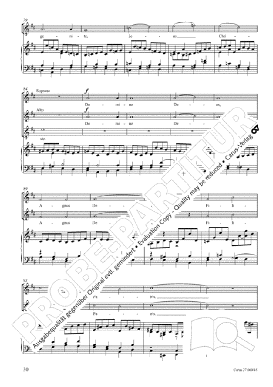 Messe a quatre voix 4-Part scores gallery preview page 31