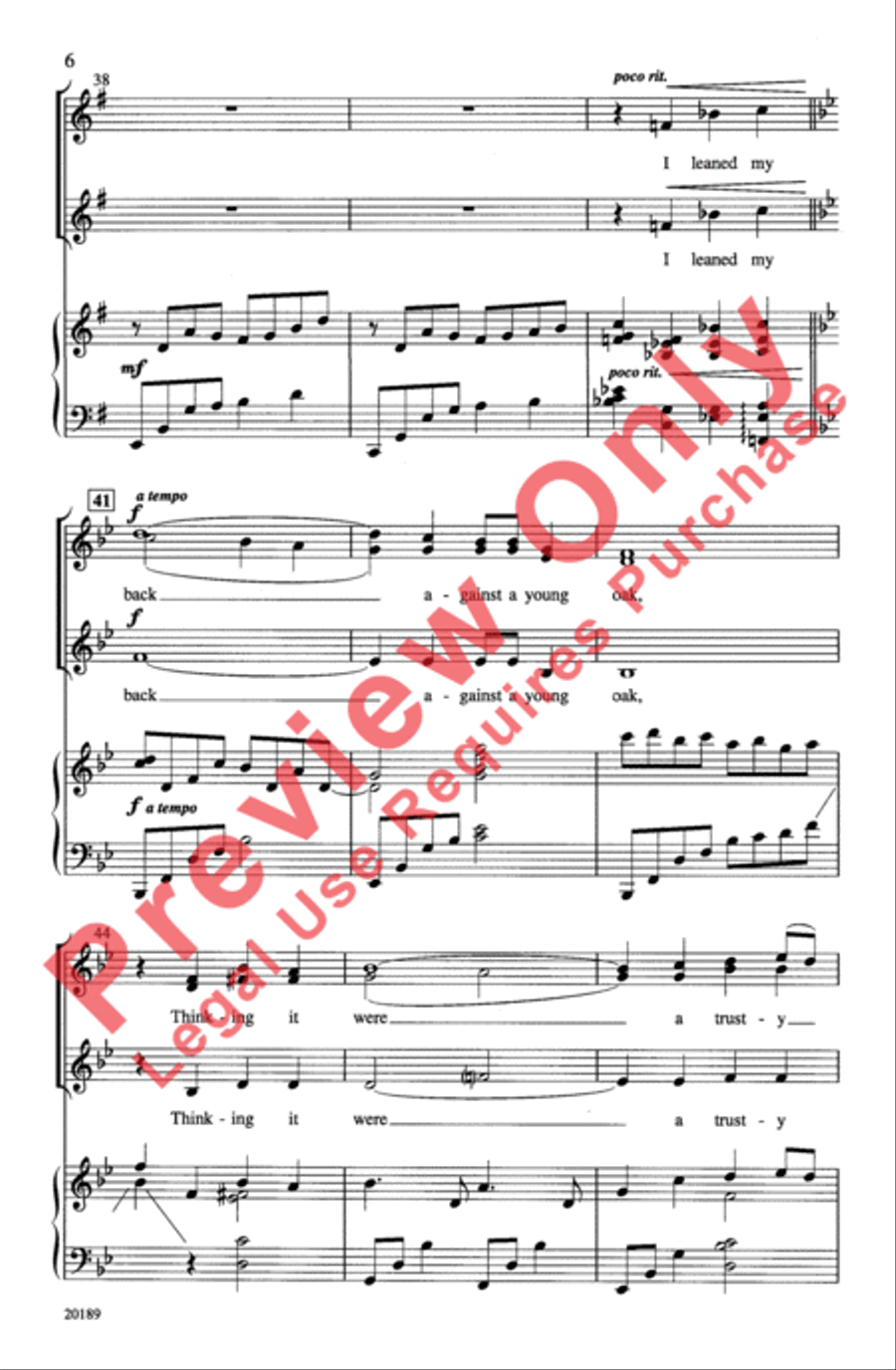 The Water Is Wide Women's Choir scores gallery preview page 6