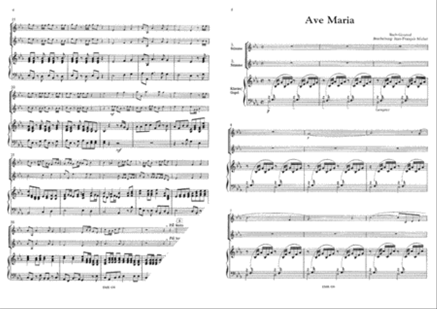 Ave Maria (Bach-Gounod) / Halleluja (Handel) / Trumpet Voluntary (Clarke) Trumpet scores gallery preview page 3