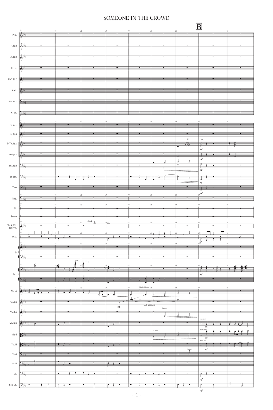 Someone In The Crowd Full Orchestra scores gallery preview page 4