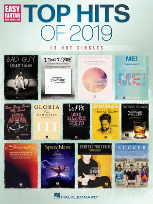 Book cover for Top Hits of 2019 for Easy Guitar