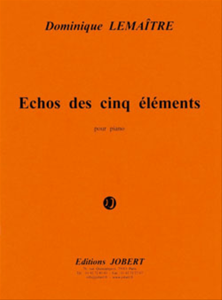 Echos Des Cinq Elements Piano Solo scores gallery preview page 1