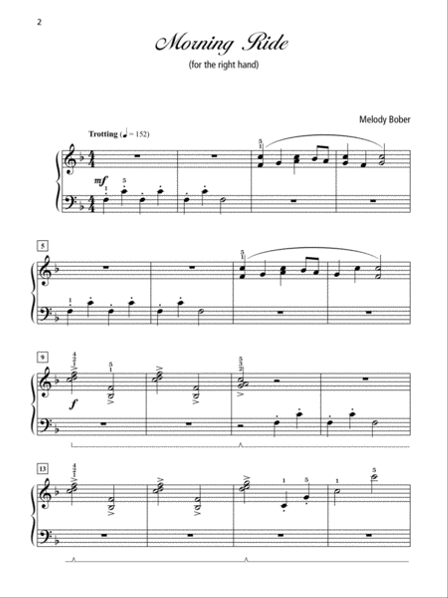 Grand One-Hand Solos for Piano, Book 3: 8 Late Elementary Pieces for Right or Left Hand Alone Piano Method scores gallery preview page 2
