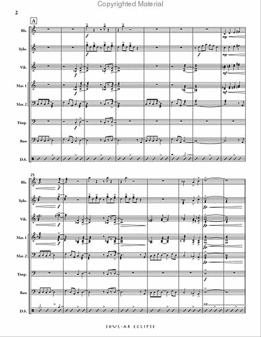 Soul-ar Eclipse Percussion Ensemble scores gallery preview page 3