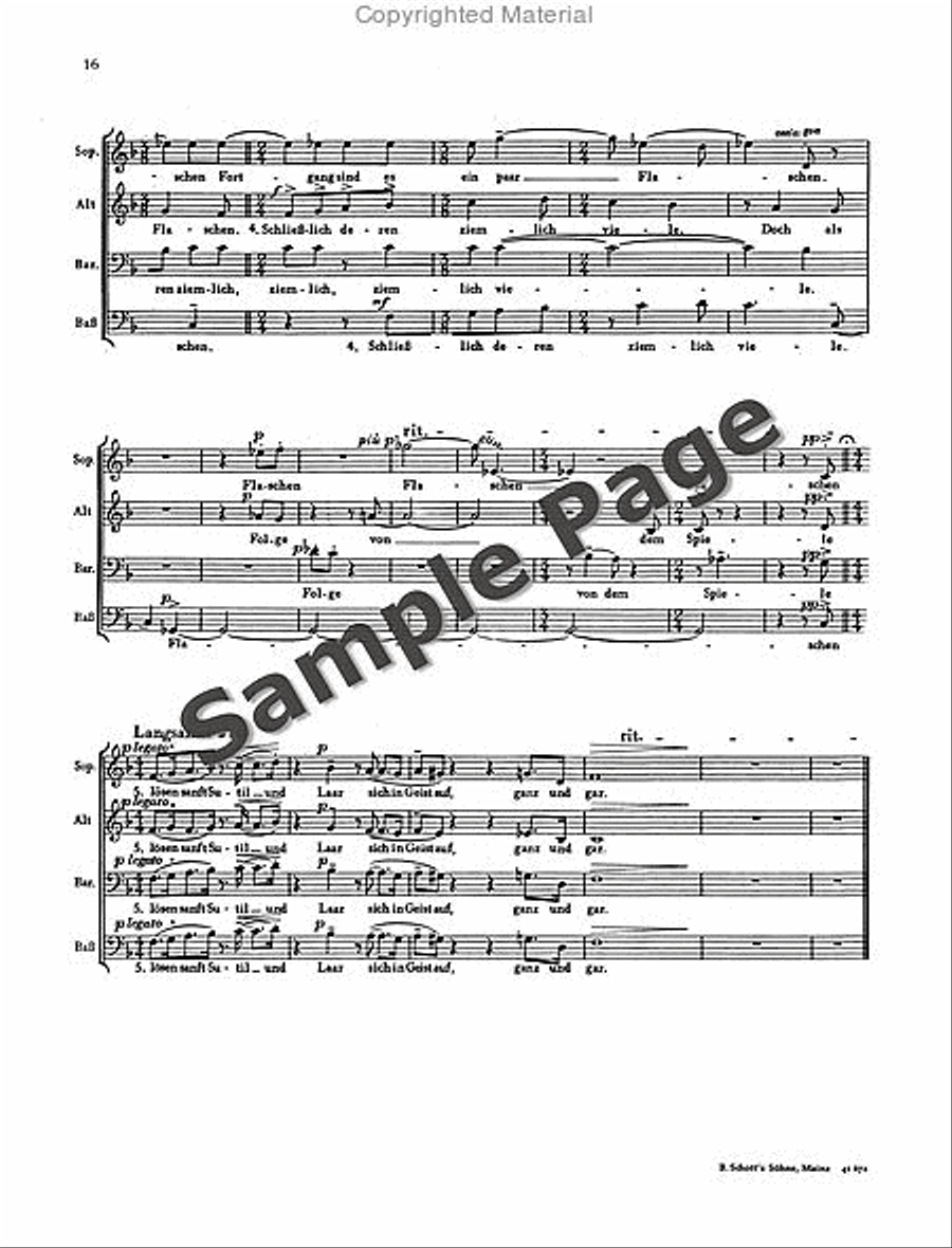 Wyttenbach J Sutil+laar Scherzlieder Mixed Choir scores gallery preview page 17