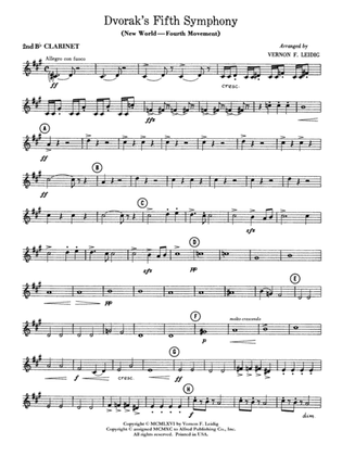 Dvorák's 5th Symphony ("New World," 4th Movement): 2nd B-flat Clarinet