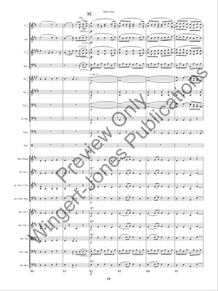 An Ode to Joy Festival Full Orchestra scores gallery preview page 18