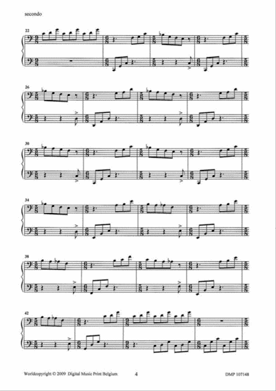 FIVe Sketches Piano Duet scores gallery preview page 4