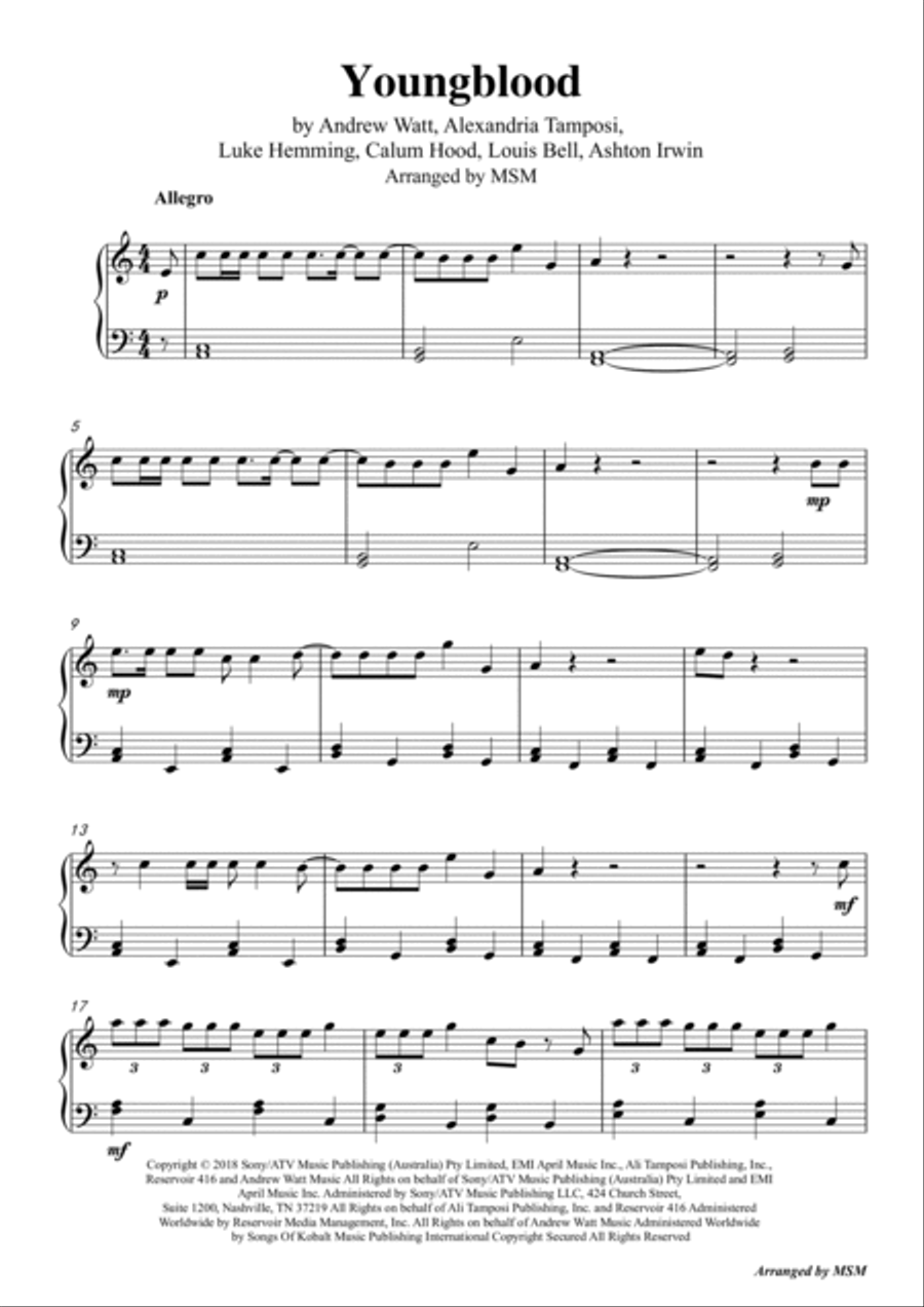Seeing Red Piano Solo scores gallery preview page 3