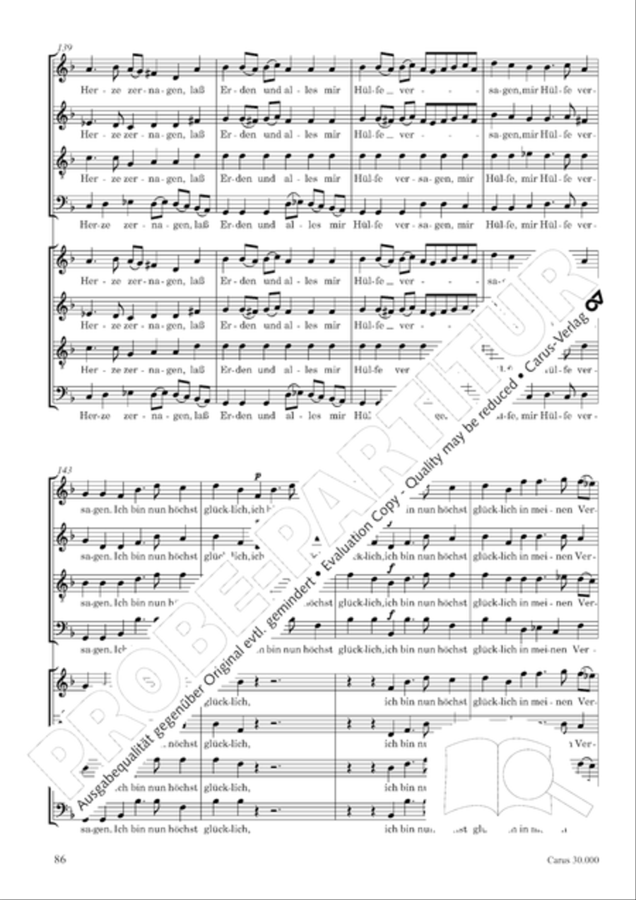 J.L. Bach: The complete motets Choir scores gallery preview page 93