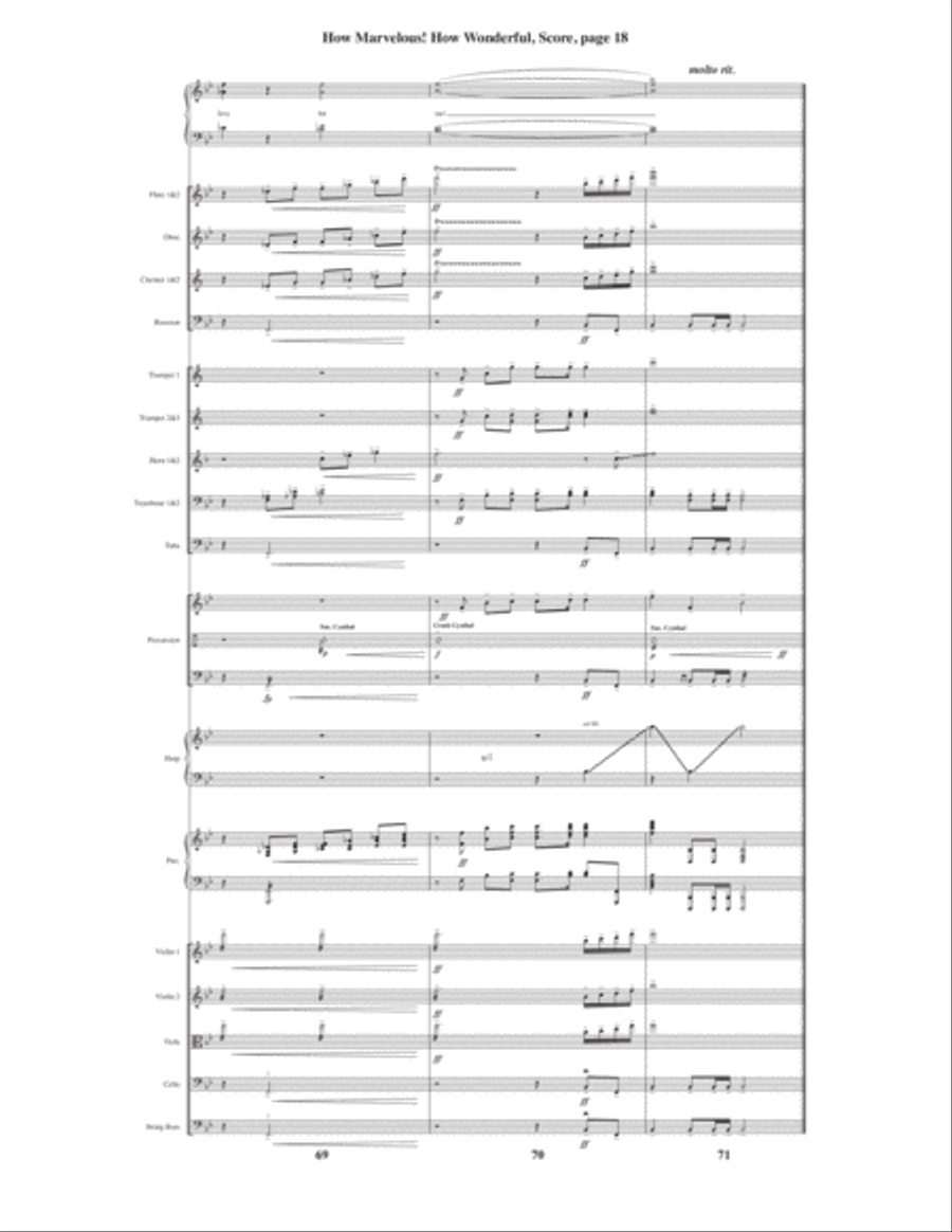 How Marvelous! How Wonderful! 4-Part scores gallery preview page 20
