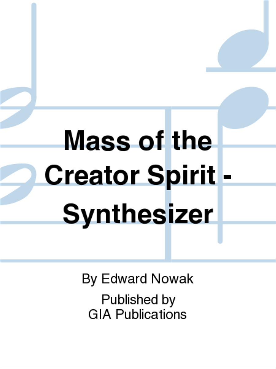 Mass of the Creator Spirit - Synthesizer edition Handbell Choir scores gallery preview page 1