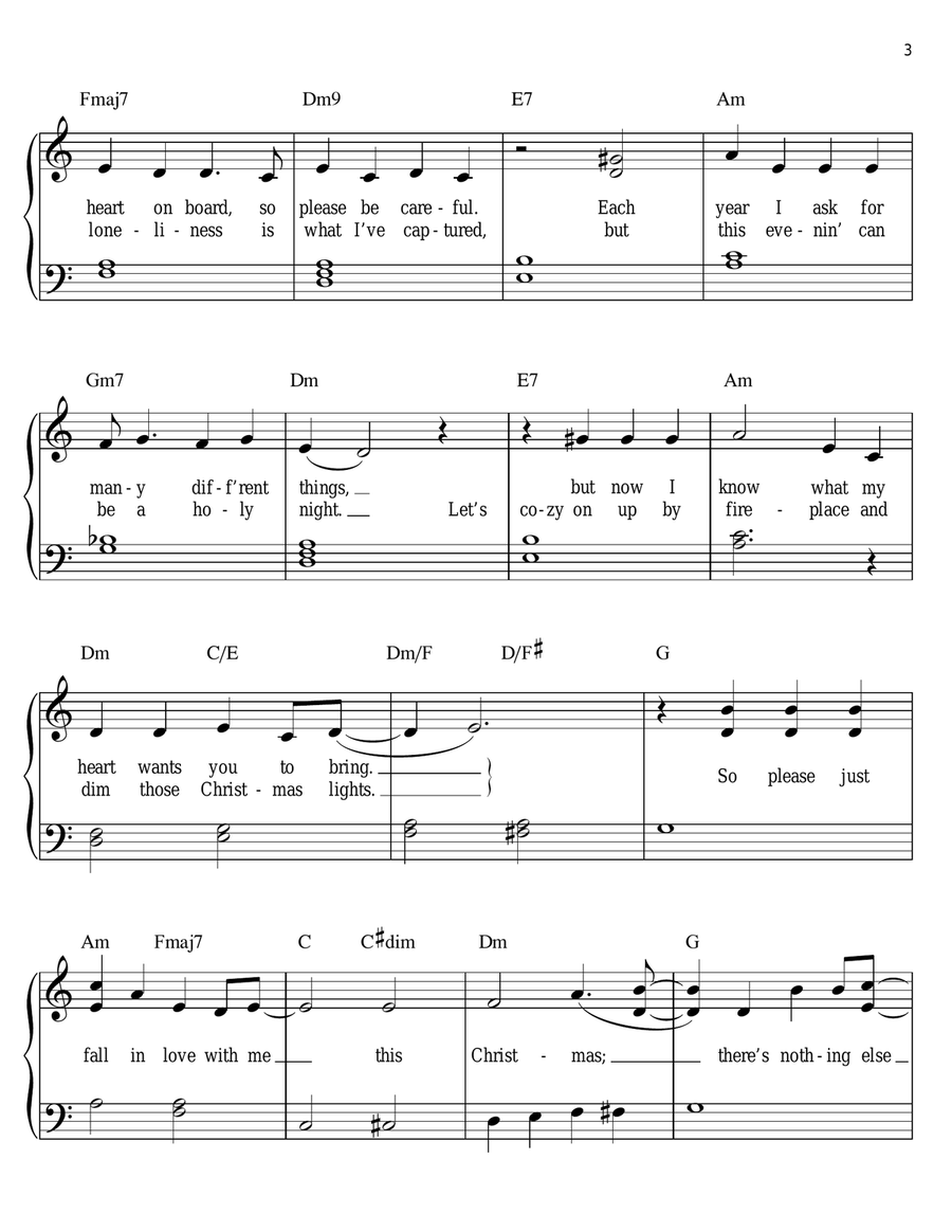 Cold December Night Voice scores gallery preview page 3