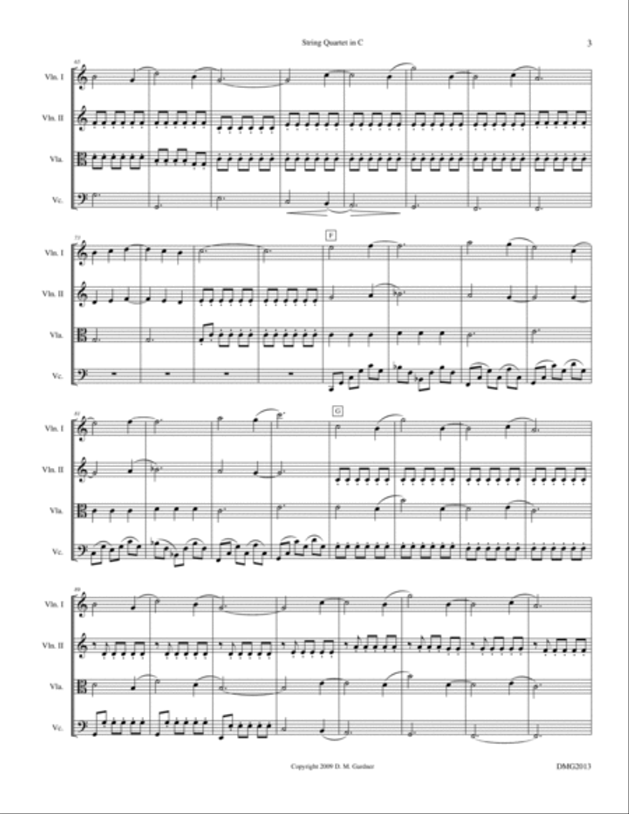 String Quartet in C - 