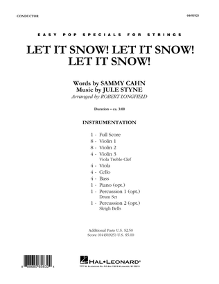 Book cover for Let It Snow! Let It Snow! Let It Snow! - Conductor Score (Full Score)
