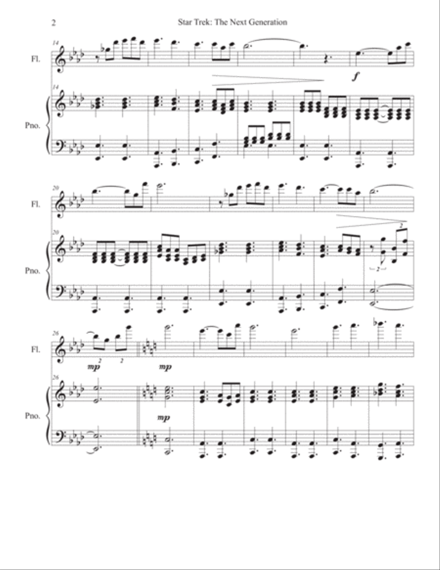 Star Trek - The Next Generation(r) Flute Solo scores gallery preview page 3